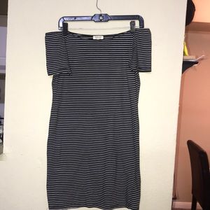 Stripped Mini-Dress